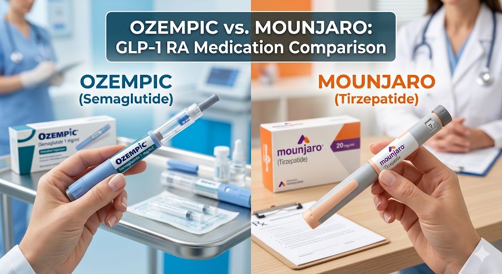 Confronto Ozempic vs Mounjaro farmaci GLP-1